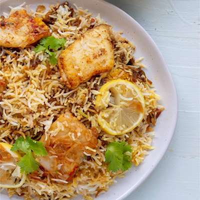 "Fish boneless Biryani (Hotel Cafe Bahar) - Click here to View more details about this Product